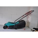 A BOSCH ROTAK 320 ER LAWN MOWER with grass box (PAT fail due to joined cable but working)