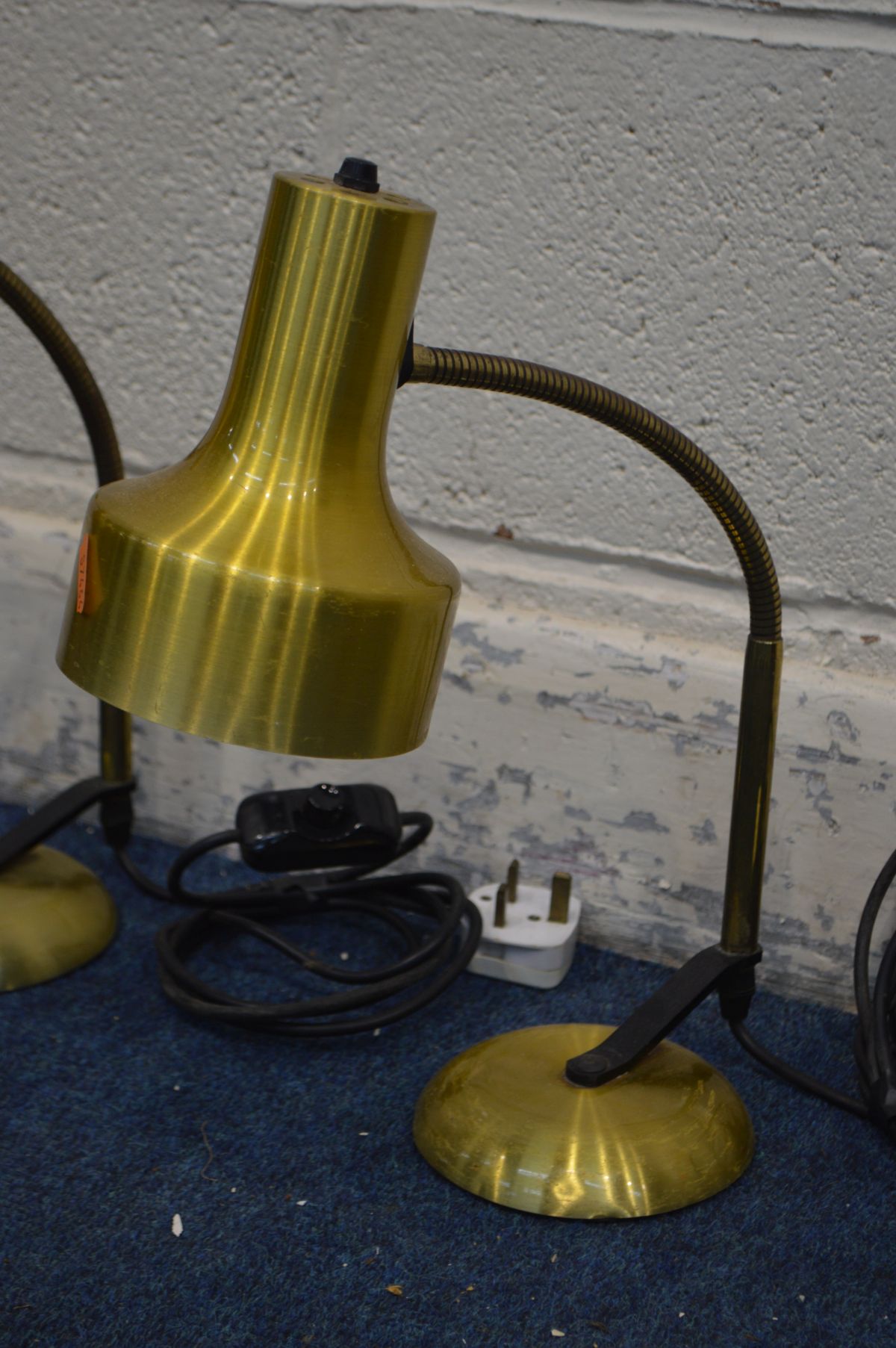 A PAIR OF TERRANCE CONRAN BRASS MAC LAMPS - Image 2 of 2