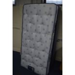 A BLUE DREAMS SINGLE DIVAN BED with pocket sprung mattress