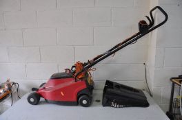 A MOUNTFIELD PRINCESS 14 ELECTRIC LAWN MOWER (PAT fail due to joined cable but working) and a
