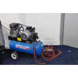 AN INGERSOLL RAND EN2-8B15 AIR COMPRESSOR 150 Litre capacity and a 1.1Kw motor (PAT pass and working