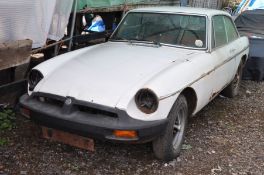 A MG BGT VINTAGE SPORTS CAR FOR RESTORATION first Registered 01/11/78 under No BOF 78T,