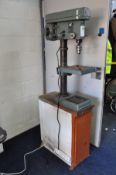 A WHITECOTE PMC-GDM150A PILLAR DRILL with 16mm chuck, 240 volt, standing 99cm high 62cm deep, 2 1/