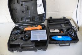A WORX 12V SONICRAFTER MULTISAW with charger, one battery and case and a Silverline Rotary tool in