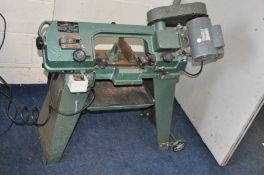 AN ALPINE RF115 VINTAGE METAL CUTTING BAND SAW 100cm wide 96cm high with a 64 1/2ins x 1/2ins