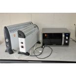 A SAMSUNG MICROWAVE, an Igenix heater, a Kingfisher fan heater and a Prem-I-air heater (all PAT pass