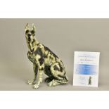 APRIL SHEPHERD (BRITISH CONTEMPORARY) 'ON GUARD' a limited edition sculpture of a Great Dane 62/295,