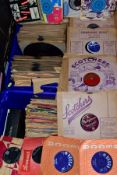 TWO TRAYS CONTAINING APPROXIMATELY ONE HUNDRED 7'' SINGLES AND SEVENTY 78'S including a twenty