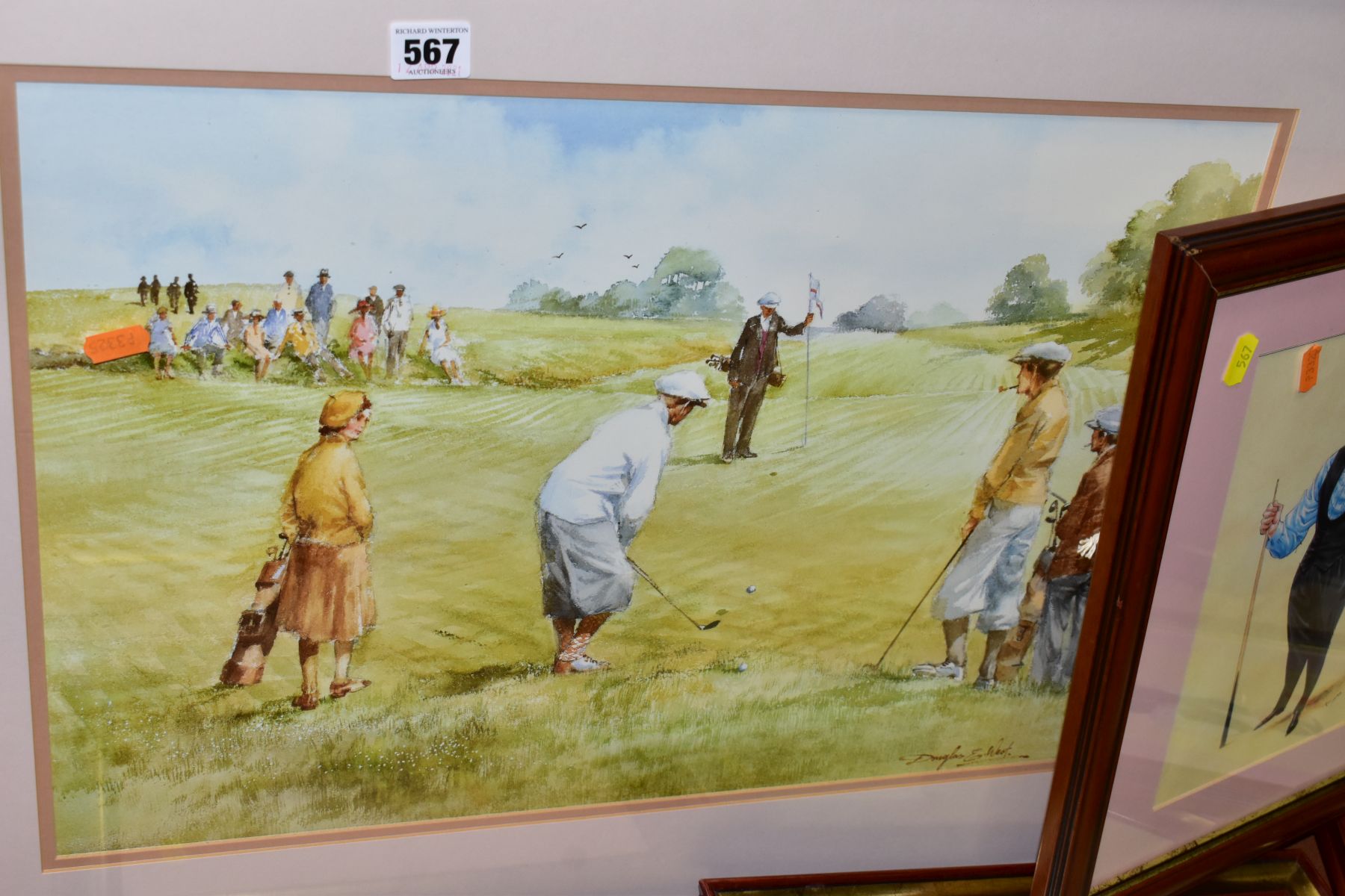 DOUGLAS E WEST, Two open edition golfing themed prints 'The Long Chip' and 'Now the 19th Hole', both - Image 4 of 5