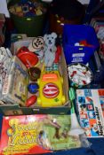 A QUANTITY OF YOUNG CHILDRENS TOYS, to include Winnie-the-Pooh and other Fuzzy-Felt sets, contents