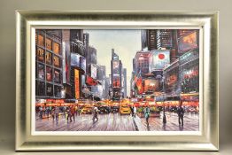 HENDERSON CISZ (BRAZIL 1960) 'TIMES SQUARE MORNING' a limited edition print of Manhattan 25/195,