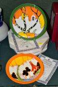 TWO BOXED WEDGWOOD LIMITED EDITION BIZARRE COLLECTORS PLATES, 'Honolulu' with certificate, and '