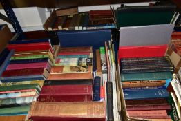 BOOKS, five boxes containing approximately one hundred and fifteen geographical titles to include