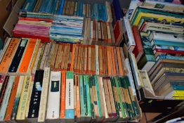 BOOKS, three boxes containing approximately 175 titles including over 110 Penguin/Pelican