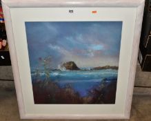 WENDY MCBRIDE (BRITISH CONTEMPORARY) 'HELL BAY, BRYHER', a Scilly Isles coastal landscape, signed,