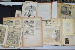 SCRAPBOOKS, SIX EXAMPLES SCRAPBOOK 1 is the work of one John Trevelyan from 1930 - 1991 and contains