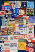 A COLLECTION OF MANCHESTER UNITED HOME AND AWAY FOOTBALL PROGRAMMES, majority are away games, 1960's