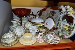 A GROUP OF CERAMICS, to include Wedgwood 'Ascot' tureen and cover, T.Goode & Co part teawares No