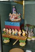 THREE DISNEY TRADITIONS SNOW WHITE AND THE SEVEN DWARFS SCULPTURES, comprising boxed 'The one that