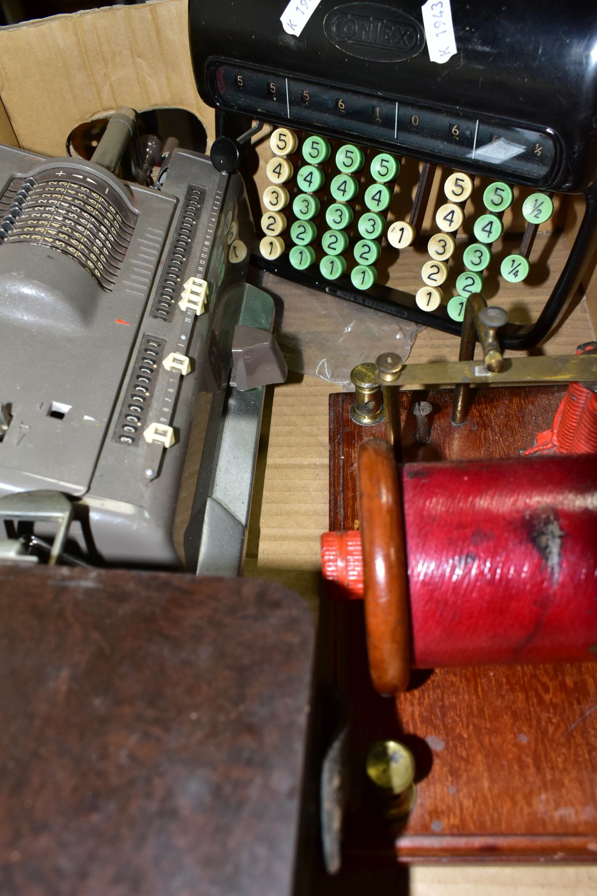 A NIPPON CALCULATOR ADDING MACHINE, a Danish Contex adding machine, English Electric Company - Image 3 of 5