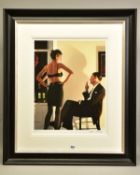 JACK VETTRIANO (SCOTTISH 1951) 'NIGHT IN THE CITY' a limited edition print of male and female