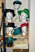 A GROUP OF ASSORTED LADIES HATS, mostly late 20th/early 21st Centuries, including BHS, Charles