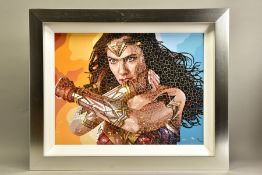 PAUL NORMANSELL (BRITISH 1978) 'THE TIME IS NOW' a limited edition print of Gal Gadot as Wonder