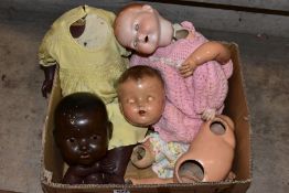 AN ARMAND MARSIELLE BISQUE HEAD BABY DOLL, nape of neck marked 'A.M.Germany 351./5K. sleeping