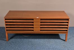 A THORN ULTRA 6336 RADIOGRAM, circa 1970's, teak and teak laminate finish, approximate height 54cm x