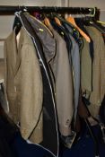 MENS CLOTHING comprising John G.Hardy tweed jacket approximate size 46, Winebergs blazer,