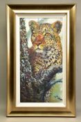 ROLF HARRIS (AUSTRALIAN 1930) 'ALERT FOR PREY' a limited edition print of a leopard, signed bottom