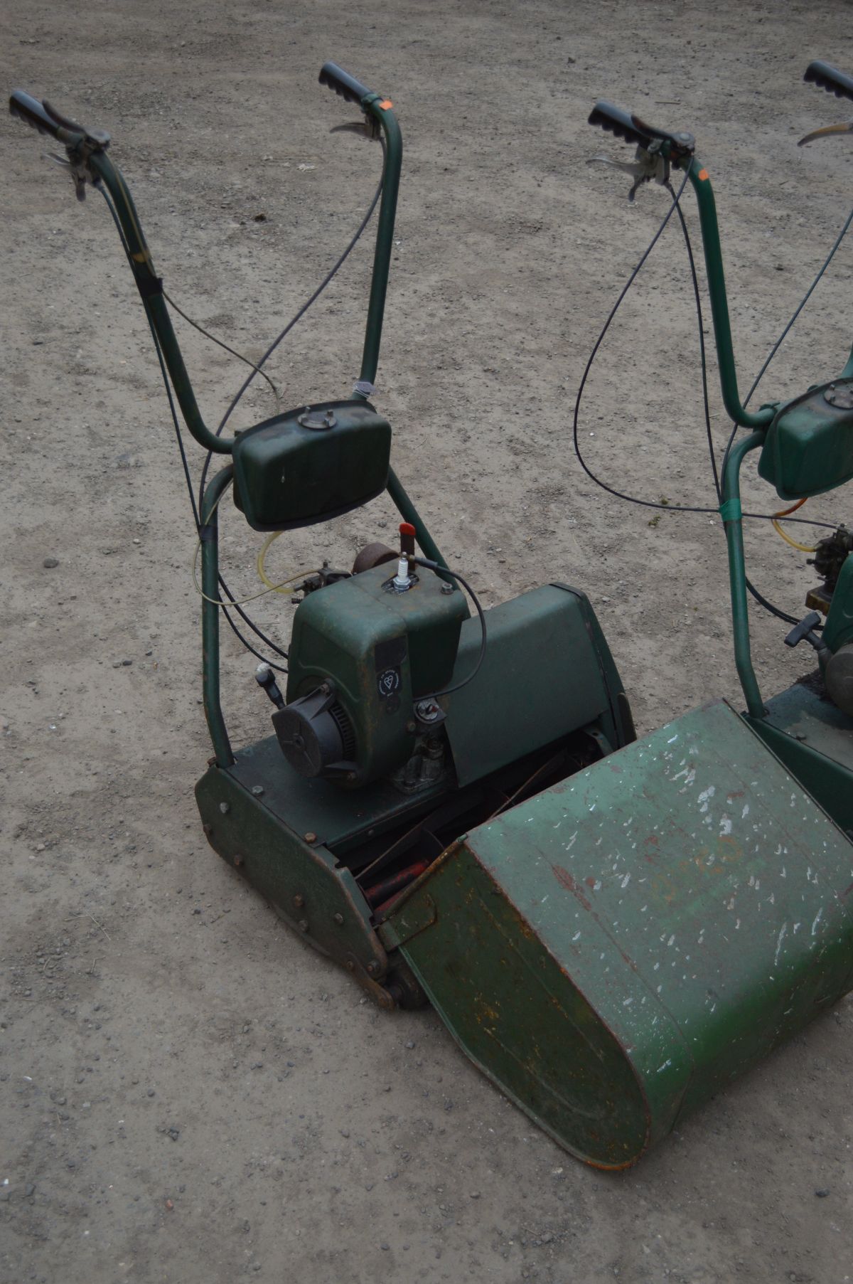 TWO ATCO PETROL 17 INCH CYLINDER LAWNMOWERS, with grassboxes - Image 3 of 3