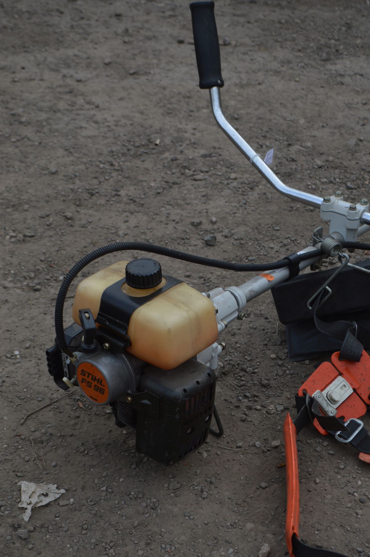 A STIHL FS 96 PETROL STRIMMER, with carrying back strap (pulls freely and starts) - Image 2 of 3