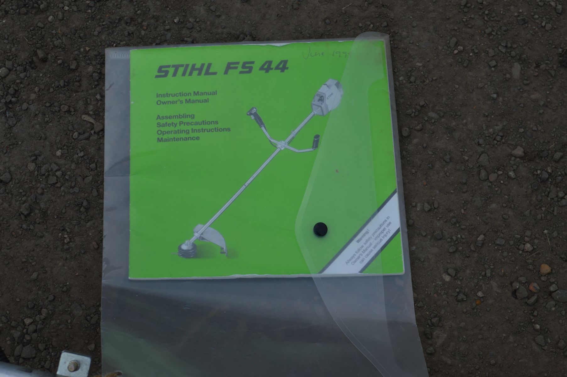 A STIHL FS 44 PERTOL STRIMMER, with manual (pulls freely and starts) - Image 3 of 3