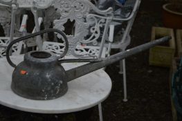 A GALVANISED 6 PINT WATERING CAN