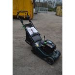 A HAYTER HARRIER 41 PETROL SELF PROPELLED ROLLER LAWNMOWER, with battery key start, briggs and