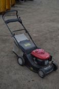 A HONDA ECO HRG415C PETROL SELF PROPELLED LAWNMOWER, with grassbox