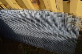 TEN GALVANISED WIRE MESH, 260cm x 67cm (unknown if all the same size)