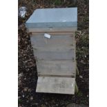 A BRITISH NATIONAL CEDARWOOD BEE HIVE, height 97cm