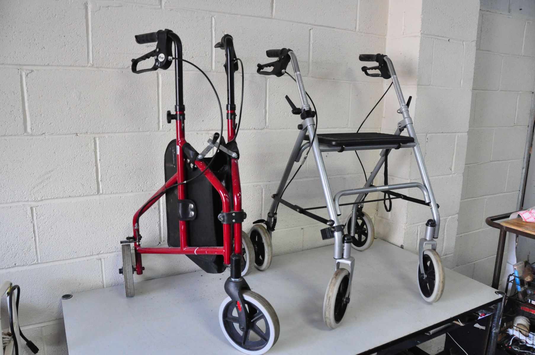 TWO DISABILITY WALKERS one by Drive Medical the other unbranded (2) - Image 2 of 2
