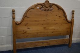 A PINE 5FT HEADBOARD