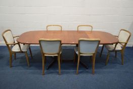 NIELS OTTO MOLLER, FOR GUDME MOBELFABRIK, DENMARK, A ROSEWOOD EXTENDING DINING TABLE, with an oval