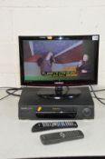 A SAMSUNG LE19C450E1W 19ins TV with remote and a Panasonic Video player (both PAT pass and working