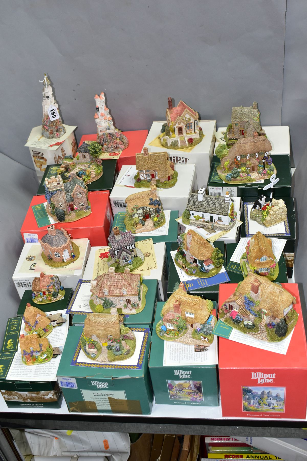 TWENTY TWO BOXED LILLIPUT LANE SCULPTURES, all with deeds except where mentioned, from various