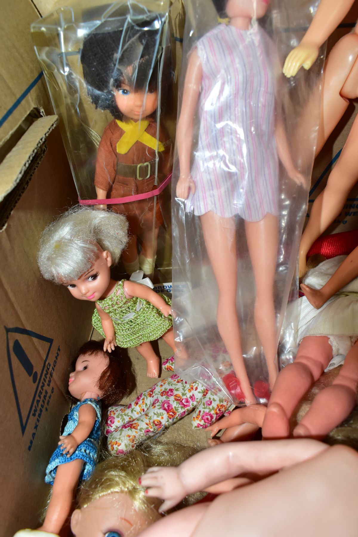 A QUANTITY OF ASSORTED VINTAGE PLASTIC AND VINYL DOLLS, to include Palitoy 'Tressy', version with - Bild 2 aus 11
