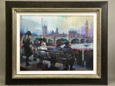 CHRISTIAN HOOK (BRITISH 1971) 'EMBANKMENT', an artist proof print of a London view 5/20, signed