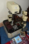 A VINTAGE 'ELMA' WATCH CLEANING MACHINE, AND A 'SEIKO' 101 WATCH AUTOCLEANER, some missing