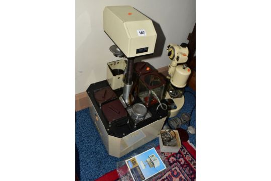 A VINTAGE 'ELMA' WATCH CLEANING MACHINE, AND A 'SEIKO' 101 WATCH  AUTOCLEANER, some missing attach