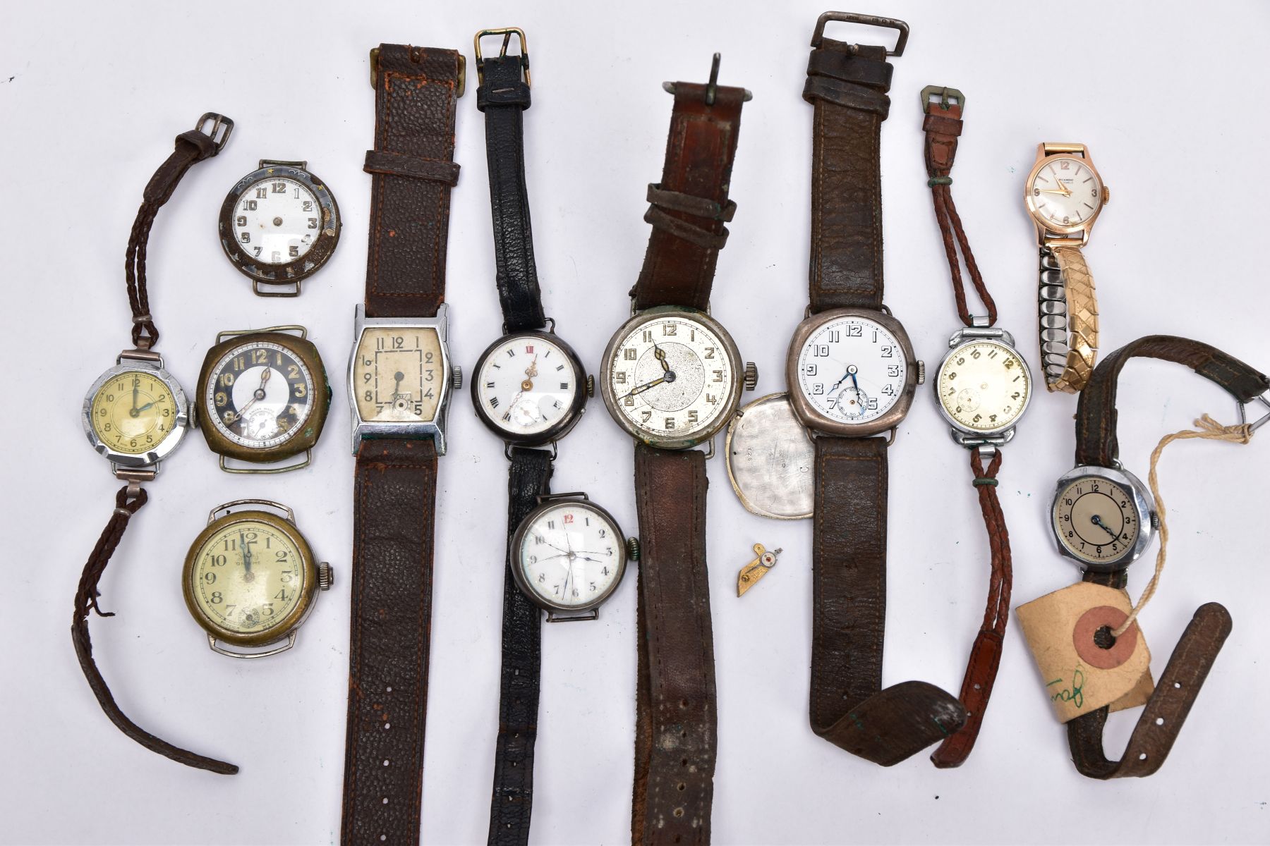 A BAG OF ASSORTED WRISTWATCHES, to include a gold plated ladies watch, signed dial 'Richmond',