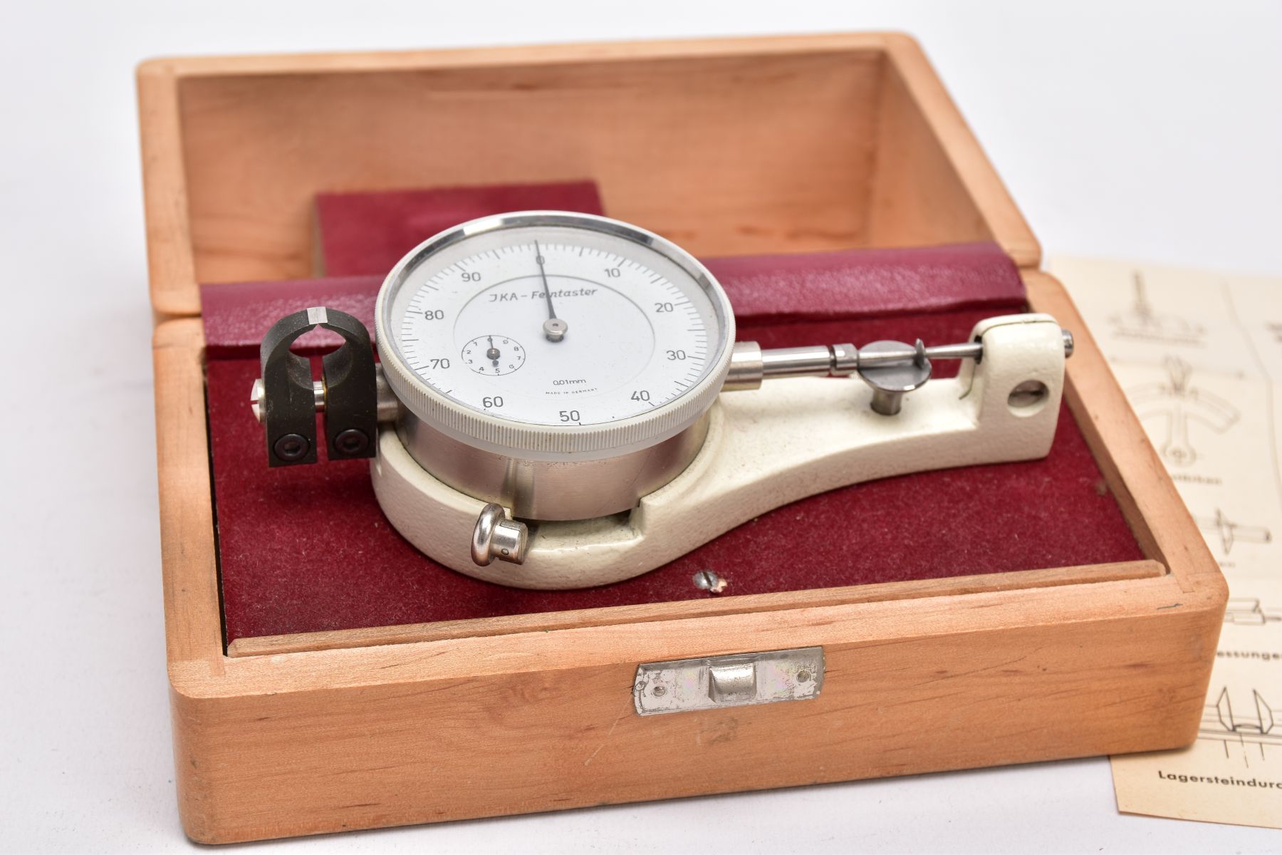 A 'JKA FEINTASTER' PRECISION MIRCOMETER DIAL GAUGE, fitted within original box - Image 6 of 12